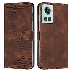 Coque Portefeuille Livre Cuir Etui Clapet Y04X pour OnePlus Ace 5G Marron