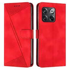 Coque Portefeuille Livre Cuir Etui Clapet Y04X pour OnePlus Ace Pro 5G Rouge