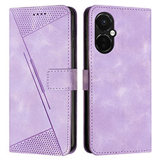 Coque Portefeuille Livre Cuir Etui Clapet Y04X pour Oppo K11x 5G Violet