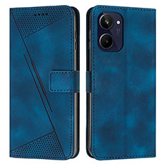 Coque Portefeuille Livre Cuir Etui Clapet Y04X pour Realme 10 4G Bleu