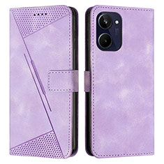 Coque Portefeuille Livre Cuir Etui Clapet Y04X pour Realme 10 4G Violet