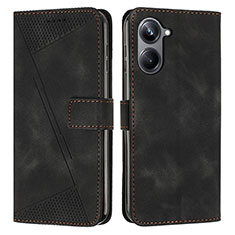 Coque Portefeuille Livre Cuir Etui Clapet Y04X pour Realme 10 Pro 5G Noir