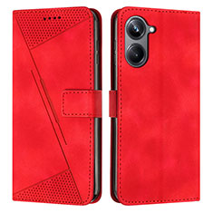 Coque Portefeuille Livre Cuir Etui Clapet Y04X pour Realme 10 Pro 5G Rouge