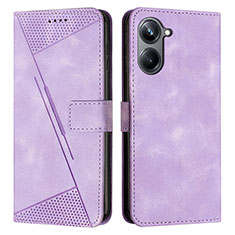 Coque Portefeuille Livre Cuir Etui Clapet Y04X pour Realme 10 Pro 5G Violet