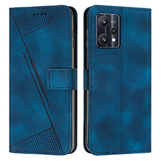 Coque Portefeuille Livre Cuir Etui Clapet Y04X pour Realme 9 5G Bleu