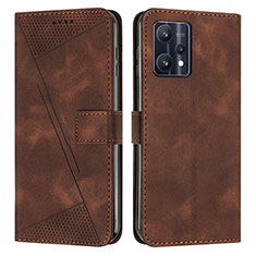 Coque Portefeuille Livre Cuir Etui Clapet Y04X pour Realme 9 5G Marron