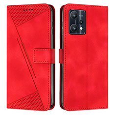 Coque Portefeuille Livre Cuir Etui Clapet Y04X pour Realme 9 Pro 5G Rouge