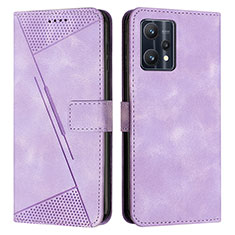 Coque Portefeuille Livre Cuir Etui Clapet Y04X pour Realme 9 Pro 5G Violet