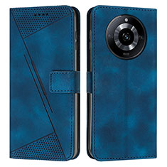 Coque Portefeuille Livre Cuir Etui Clapet Y04X pour Realme Narzo 60 5G Bleu