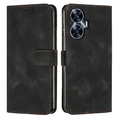 Coque Portefeuille Livre Cuir Etui Clapet Y04X pour Realme Narzo N55 Noir