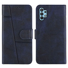 Coque Portefeuille Livre Cuir Etui Clapet Y04X pour Samsung Galaxy A32 5G Bleu