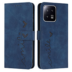 Coque Portefeuille Livre Cuir Etui Clapet Y04X pour Xiaomi Mi 13 Pro 5G Bleu