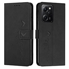 Coque Portefeuille Livre Cuir Etui Clapet Y04X pour Xiaomi Poco X5 Pro 5G Noir