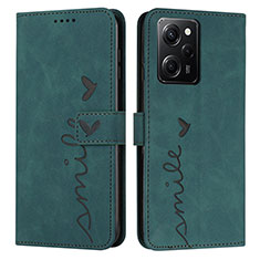 Coque Portefeuille Livre Cuir Etui Clapet Y04X pour Xiaomi Poco X5 Pro 5G Vert