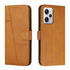 Coque Portefeuille Livre Cuir Etui Clapet Y04X pour Xiaomi Redmi Note 12 Explorer Brun Clair