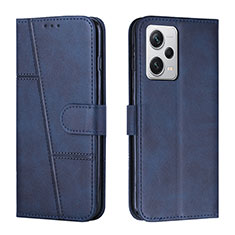 Coque Portefeuille Livre Cuir Etui Clapet Y04X pour Xiaomi Redmi Note 12 Pro+ Plus 5G Bleu