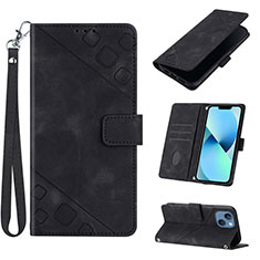 Coque Portefeuille Livre Cuir Etui Clapet Y06B pour Apple iPhone 14 Plus Noir