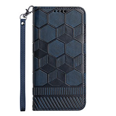 Coque Portefeuille Livre Cuir Etui Clapet Y06B pour Samsung Galaxy S20 FE 5G Bleu