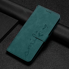 Coque Portefeuille Livre Cuir Etui Clapet Y06X pour Google Pixel 6a 5G Vert