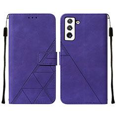 Coque Portefeuille Livre Cuir Etui Clapet Y07B pour Samsung Galaxy S22 Plus 5G Violet