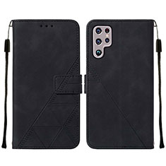 Coque Portefeuille Livre Cuir Etui Clapet Y07B pour Samsung Galaxy S23 Ultra 5G Noir