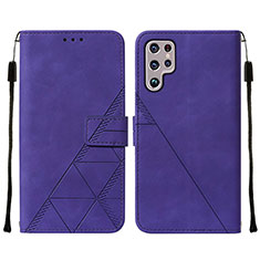 Coque Portefeuille Livre Cuir Etui Clapet Y07B pour Samsung Galaxy S23 Ultra 5G Violet