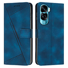 Coque Portefeuille Livre Cuir Etui Clapet Y07X pour Huawei Honor 90 Lite 5G Bleu