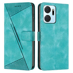 Coque Portefeuille Livre Cuir Etui Clapet Y07X pour Huawei Honor X7a Vert