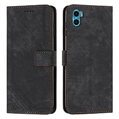 Coque Portefeuille Livre Cuir Etui Clapet Y07X pour Motorola Moto E22S Noir