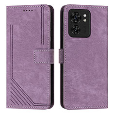 Coque Portefeuille Livre Cuir Etui Clapet Y07X pour Motorola Moto Edge (2023) 5G Violet