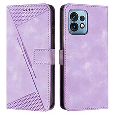 Coque Portefeuille Livre Cuir Etui Clapet Y07X pour Motorola Moto Edge Plus (2023) 5G Violet