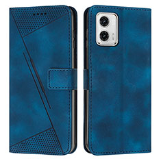 Coque Portefeuille Livre Cuir Etui Clapet Y07X pour Motorola Moto G 5G (2023) Bleu