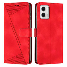 Coque Portefeuille Livre Cuir Etui Clapet Y07X pour Motorola Moto G 5G (2023) Rouge