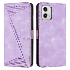 Coque Portefeuille Livre Cuir Etui Clapet Y07X pour Motorola Moto G 5G (2023) Violet