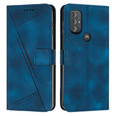 Coque Portefeuille Livre Cuir Etui Clapet Y07X pour Motorola Moto G Play Gen 2 Bleu