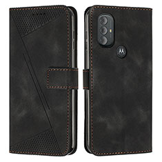 Coque Portefeuille Livre Cuir Etui Clapet Y07X pour Motorola Moto G Play Gen 2 Noir