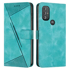 Coque Portefeuille Livre Cuir Etui Clapet Y07X pour Motorola Moto G Play Gen 2 Vert