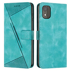 Coque Portefeuille Livre Cuir Etui Clapet Y07X pour Nokia C02 Vert