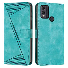 Coque Portefeuille Livre Cuir Etui Clapet Y07X pour Nokia C22 Vert