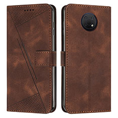 Coque Portefeuille Livre Cuir Etui Clapet Y07X pour Nokia G10 Marron