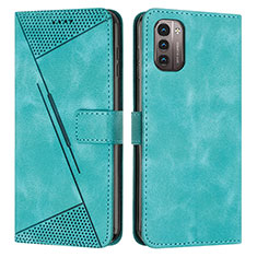 Coque Portefeuille Livre Cuir Etui Clapet Y07X pour Nokia G11 Vert