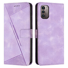 Coque Portefeuille Livre Cuir Etui Clapet Y07X pour Nokia G21 Violet