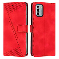 Coque Portefeuille Livre Cuir Etui Clapet Y07X pour Nokia G22 Rouge