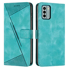 Coque Portefeuille Livre Cuir Etui Clapet Y07X pour Nokia G22 Vert