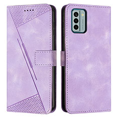 Coque Portefeuille Livre Cuir Etui Clapet Y07X pour Nokia G22 Violet