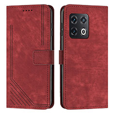 Coque Portefeuille Livre Cuir Etui Clapet Y07X pour OnePlus 10 Pro 5G Rouge