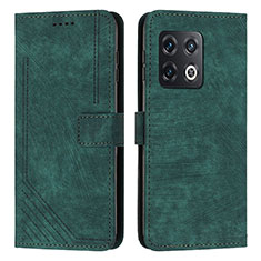 Coque Portefeuille Livre Cuir Etui Clapet Y07X pour OnePlus 10 Pro 5G Vert