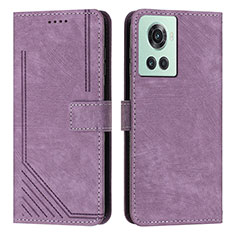 Coque Portefeuille Livre Cuir Etui Clapet Y07X pour OnePlus 10R 5G Violet