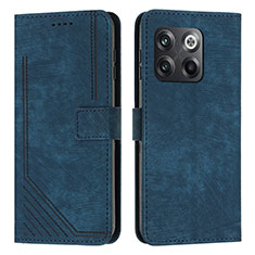 Coque Portefeuille Livre Cuir Etui Clapet Y07X pour OnePlus 10T 5G Bleu