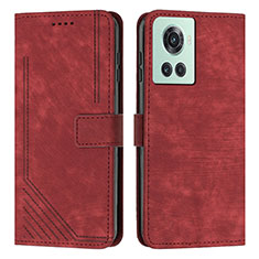 Coque Portefeuille Livre Cuir Etui Clapet Y07X pour OnePlus Ace 5G Rouge